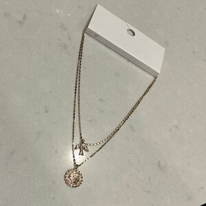 Free bundle add on Gold tone Pendant Necklace